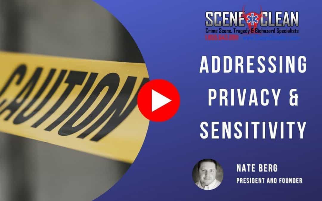 How Does Scene Clean Address the Privacy and Sensitivity of Suicide Cleanup?
