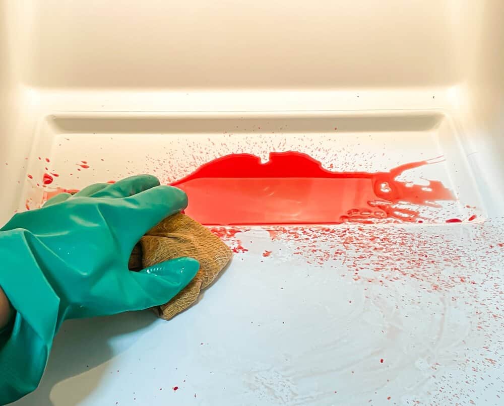 cleaning up after a crime scene