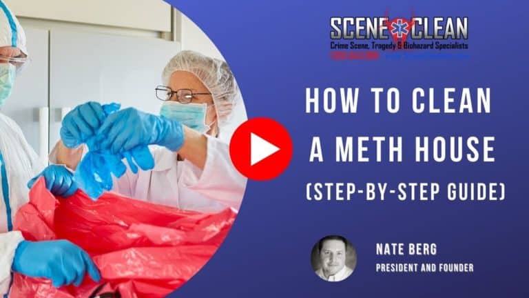 how to clean a meth house