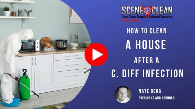 clean a house after c. diff inspection