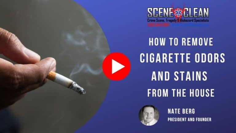 how to remove nicotine stains