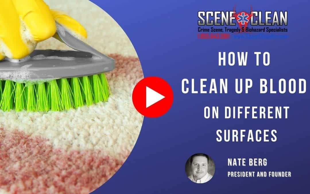 How to Clean Up Blood on Different Surfaces