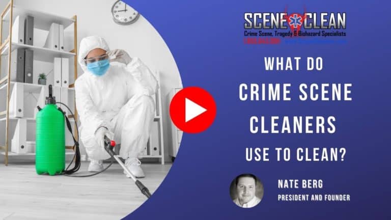 crime scene cleaners use to clean