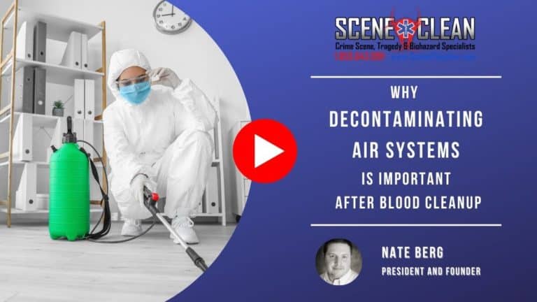 Why Decontaminating Air Systems Is Important After Blood Cleanup